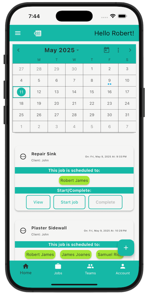 Shiftsyncer mobile schedule